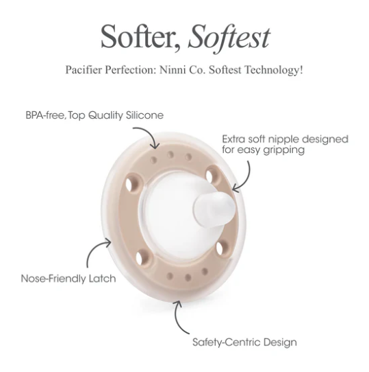 Ninni Co. Pacifier - Petal Pink