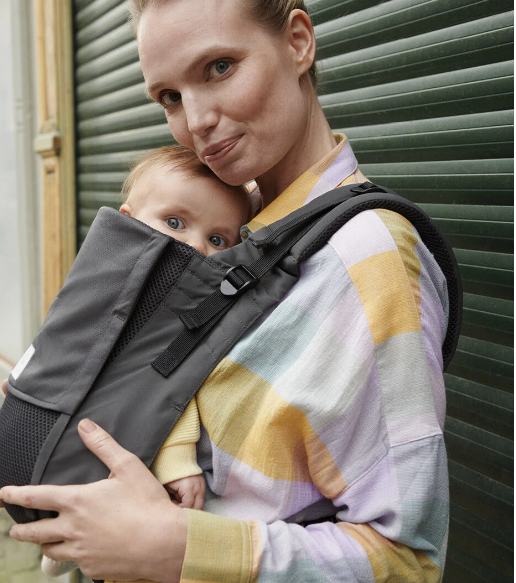 stokke infant carrier Stokke Limas Mesh, Anthracite – Breathable Baby Carrier with High-Performance Fabrics – Safe for Babies from 1 Month/4-15 kg – Includes Detachable