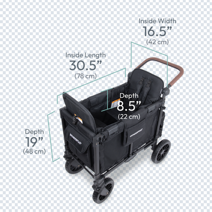 W2 Luxe Pro Double Seater Stroller Wagon