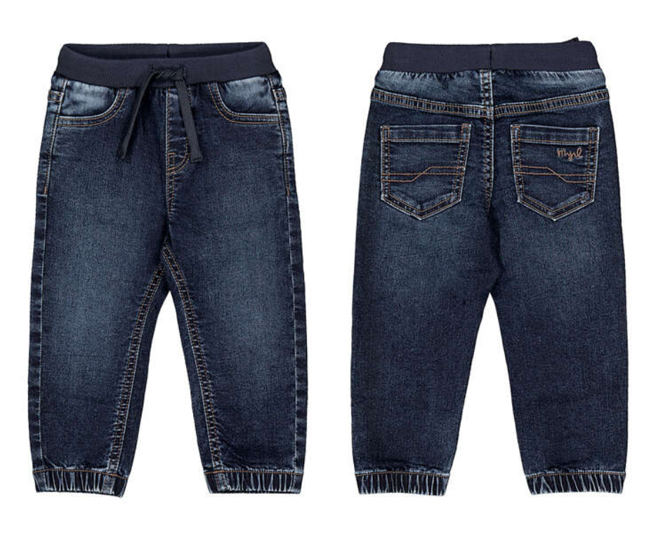 Mayoral Denim Joggers - Dark