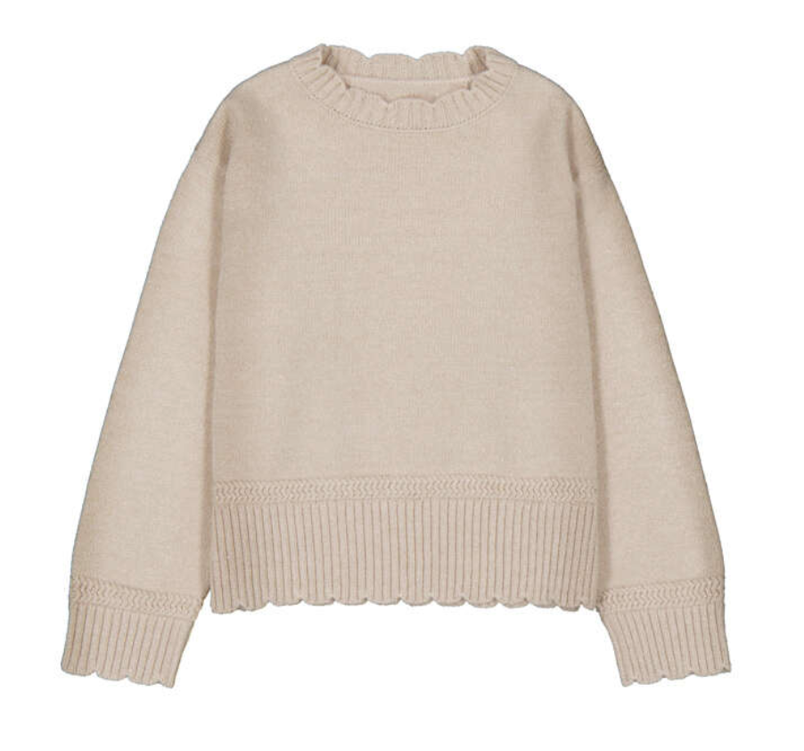Mayoral Sweater Scallop - Beige