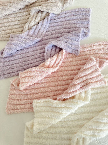Wave Mini Blanket, Cream