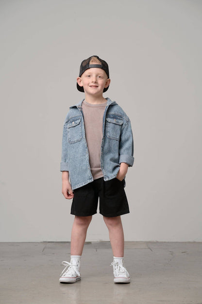 Hooded Jacket - Light Denim