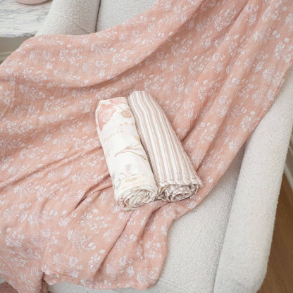 Muslin Swaddle Set - Violet