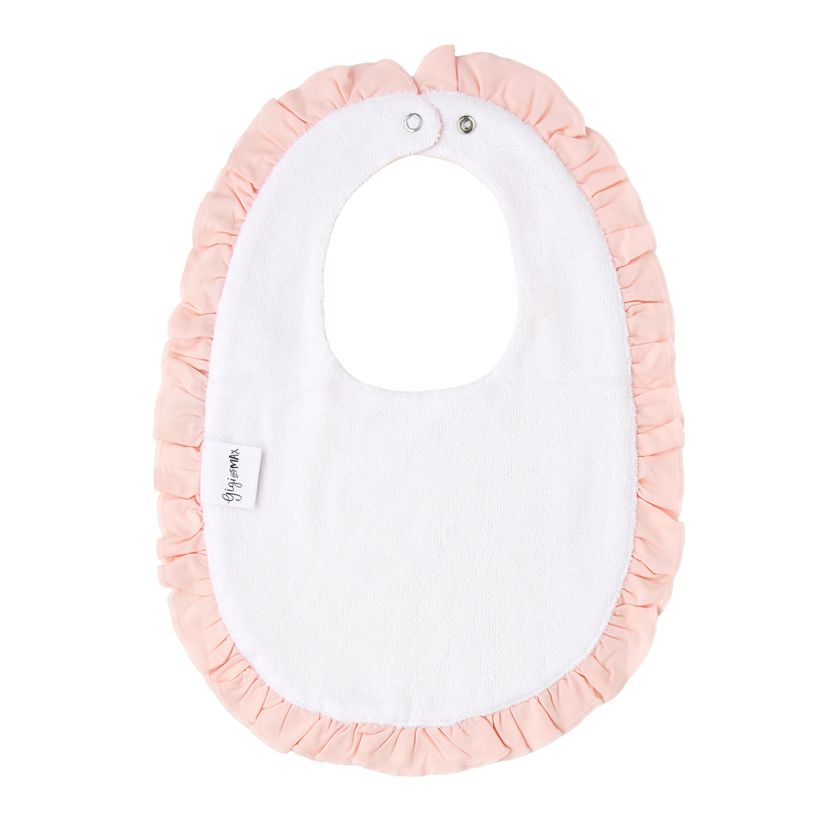 RUFFLE SNAP BIB