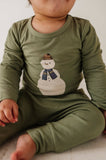 Long Sleeve Bodysuit Bamboo - Trains