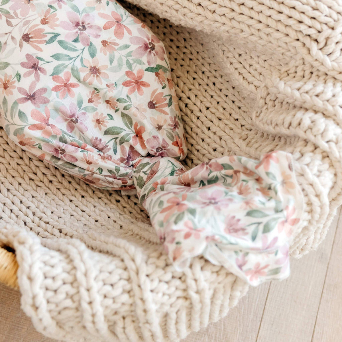 Knit Swaddle Blanket - Natalie