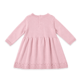 Pointelle Sweater Knit Dress - Rose
