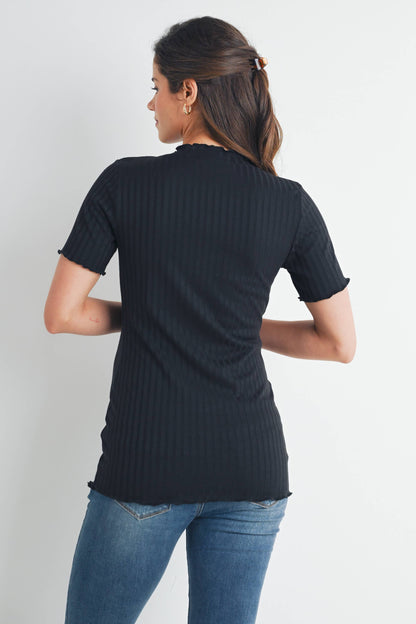 Ribbed SS T-Shirt Maternity