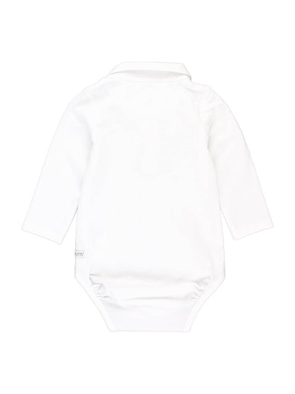 RuggedButts - White Knit Polo Bodysuit
