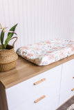 Crane Baby - Parker Quilted Floral Change Pad Cover