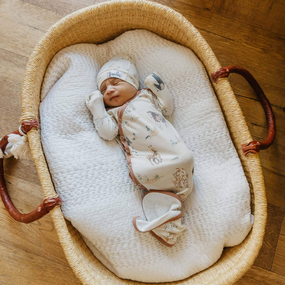 Newborn Knotted Gown - Montana