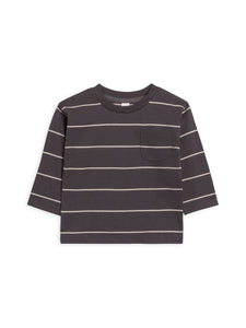 Reese Drop Should Tee - Hunter Stripe / Ash