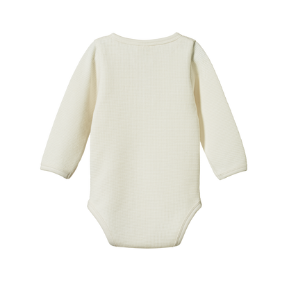 Waffle Henley Long Sleeve Bodysuit