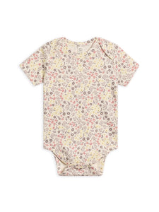 Organic Baby Afton Bodysuit - Giada Floral/Lilla