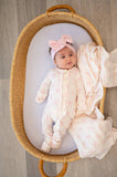 Muslin Swaddle Blanket - Pink Bows