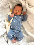 Bamboo Convertible Romper in Geese