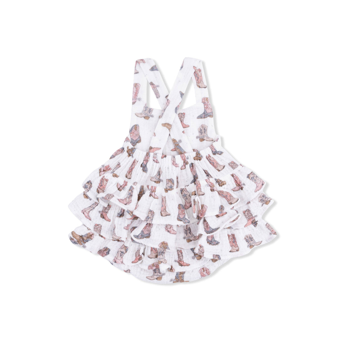 Cowgirl Boots - Ruffle Sunsuit