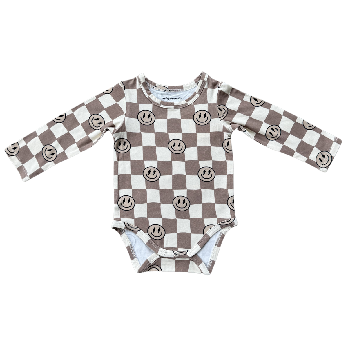 Long Sleeve Bodysuit Bamboo - Trains