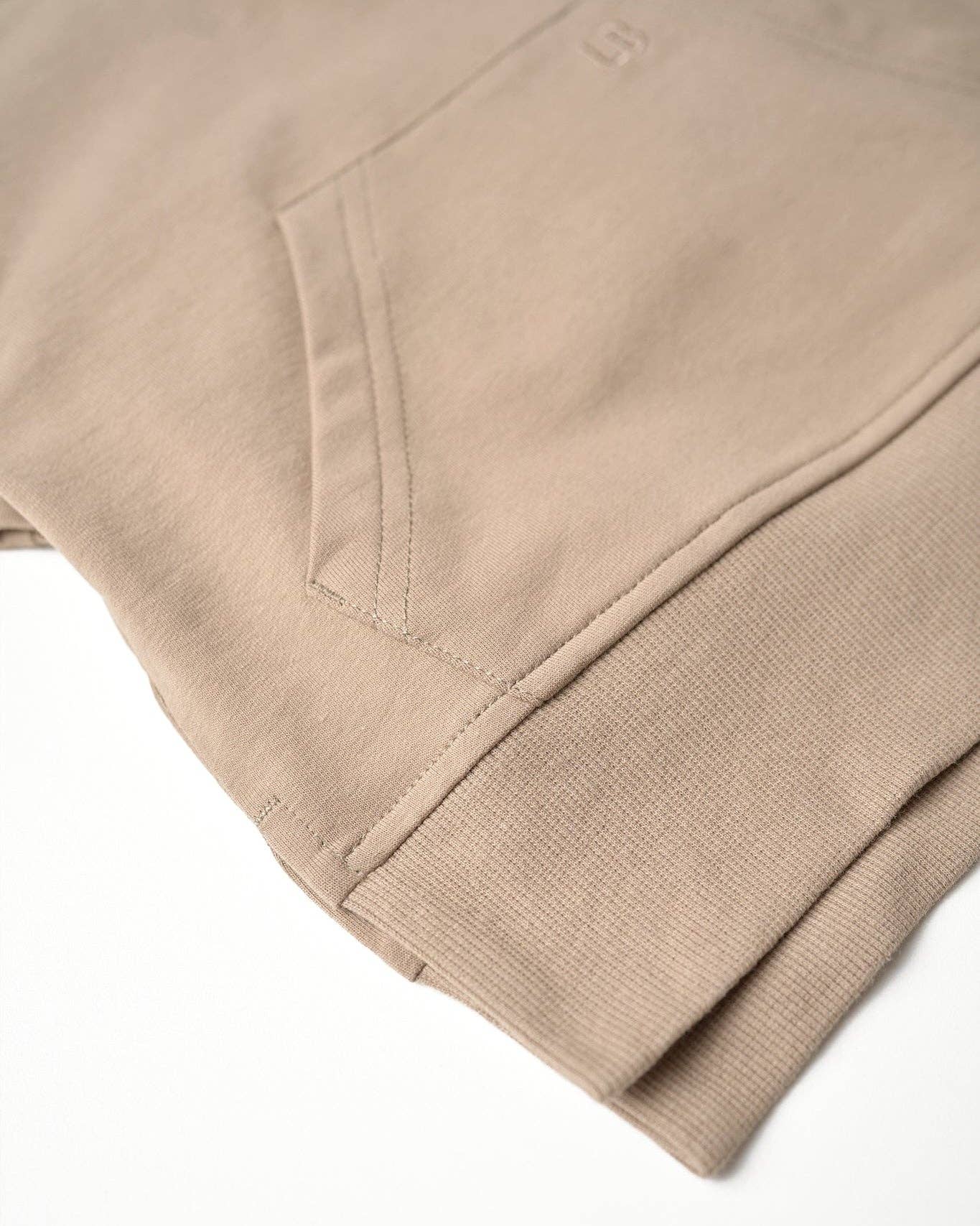 Short Sleeve Hoodie - Driftwood