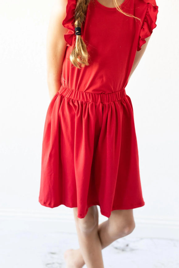 Mila & Rose Red Twirl Skirt