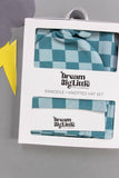 STORMY CHECK SWADDLE & BEANIE