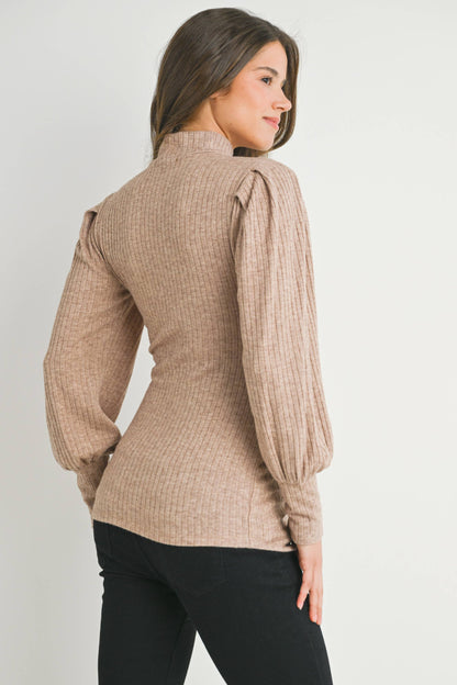 Puff Sleeve Maternity Top