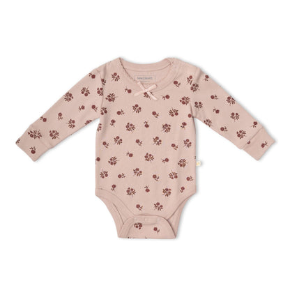 Org. Bodysuit/Pants Set - Rosebud