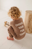 Boxy Sweatshirt Bamboo - Smiley