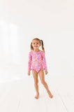 Bright Floral: ONE-PIECE Rashguard