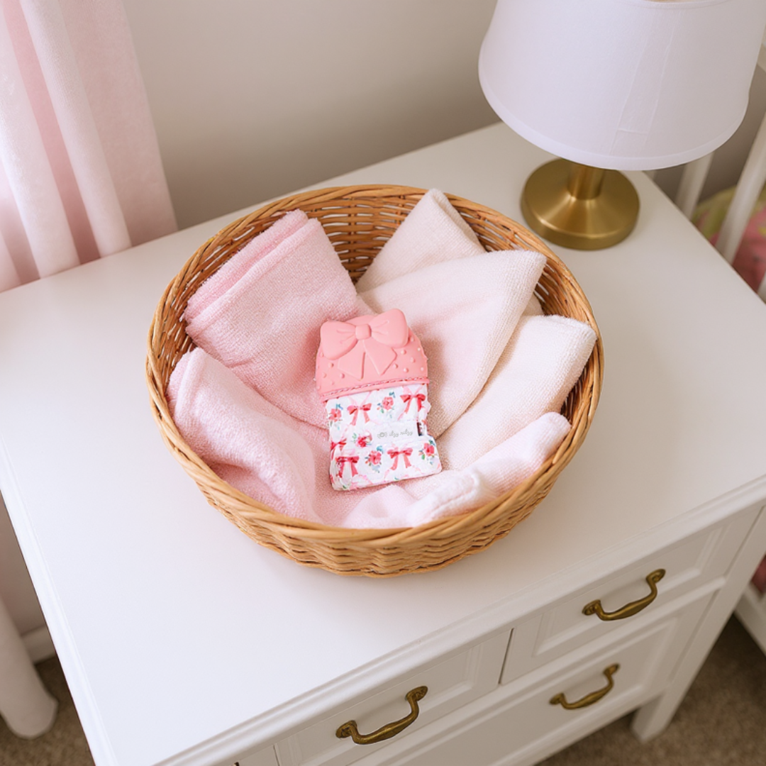 Itzy Mitt™ Silicone Teething Mitt - Bow
