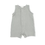 Muslin Romper - Desert Green