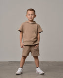 Short Sleeve Hoodie - Driftwood