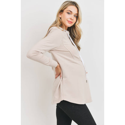 Maternity Nursing Half-Zip Hoodie