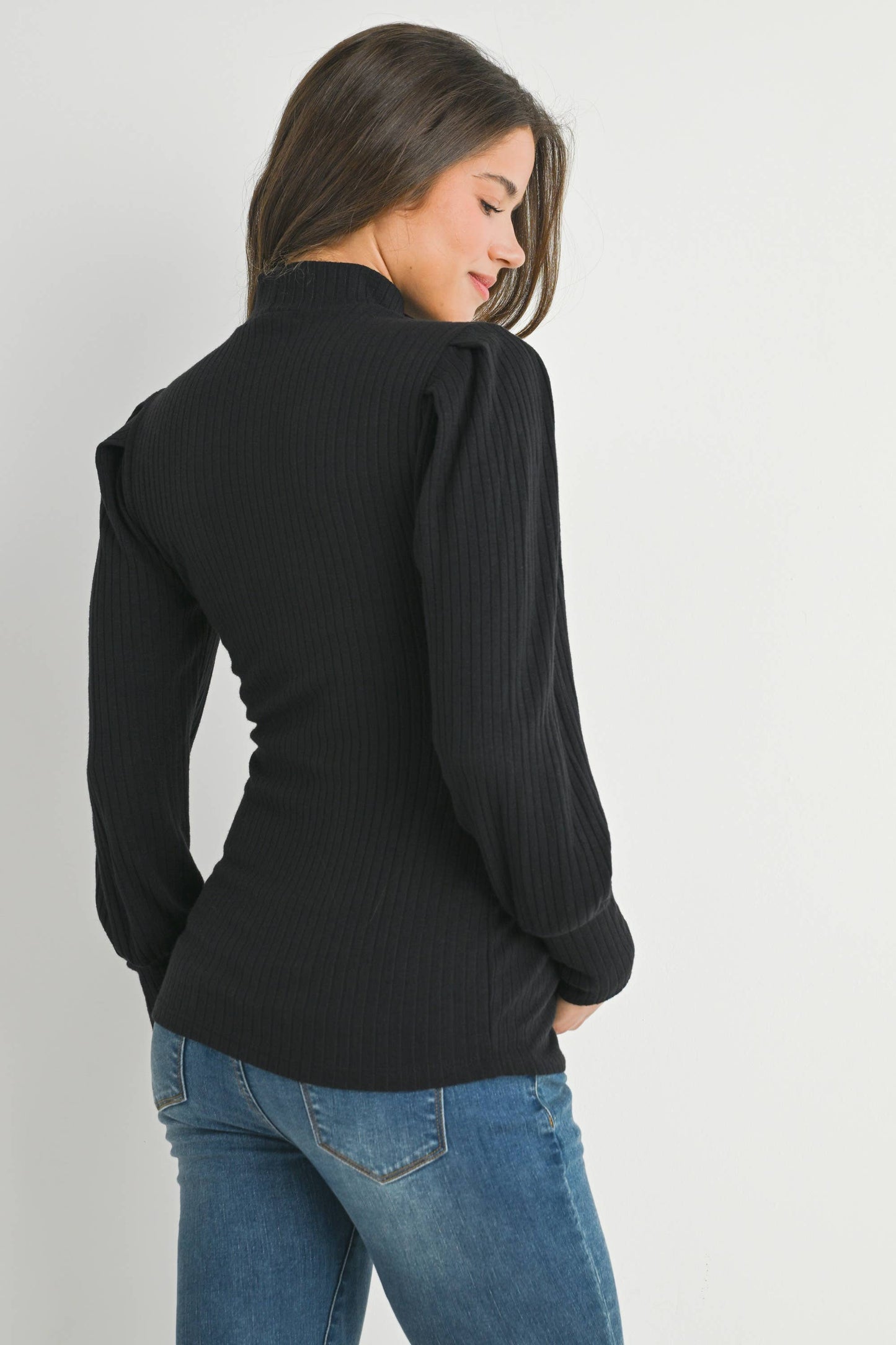 Puff Sleeve Maternity Top