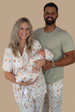 MUTED CHECK SWADDLE & BEANIE