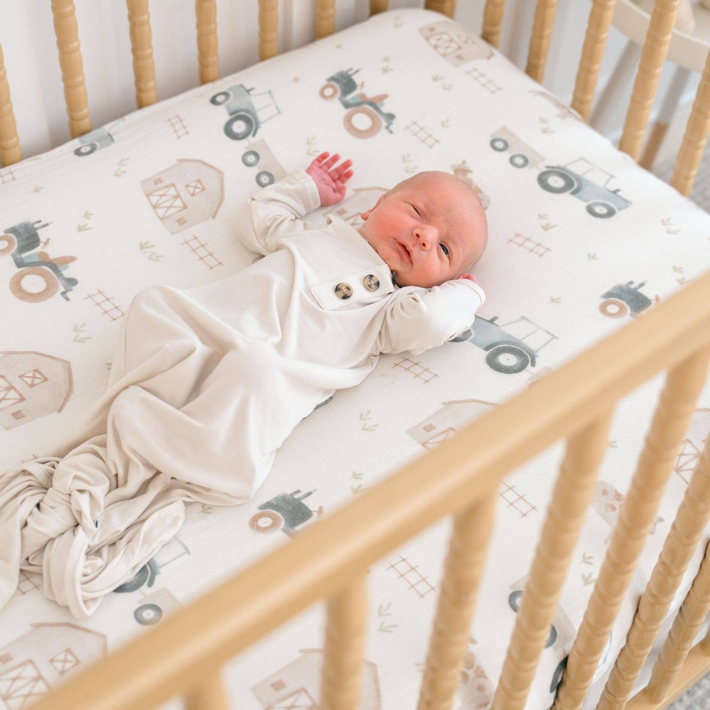 Fitted Crib Sheet - Farmhouse