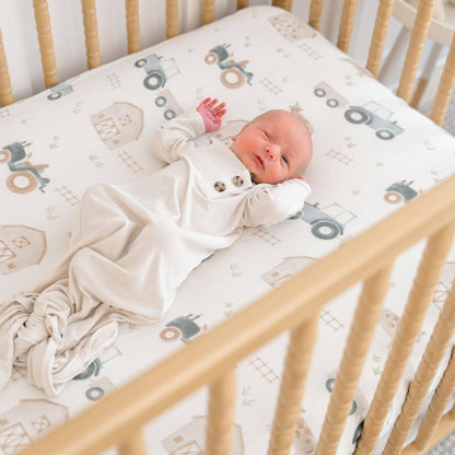 Fitted Crib Sheet - Farmhouse