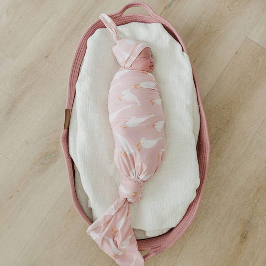 Knit Swaddle Blanket - Goosie