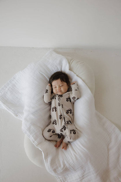 Bamboo Zip Pajamas | Monster Truck