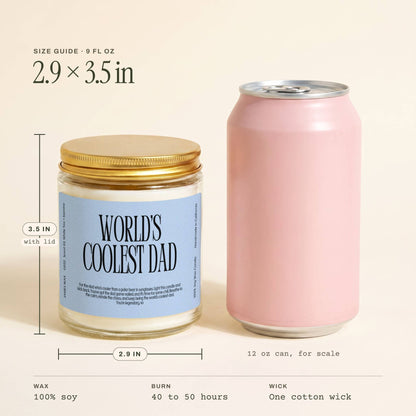 World's Coolest Dad Candle