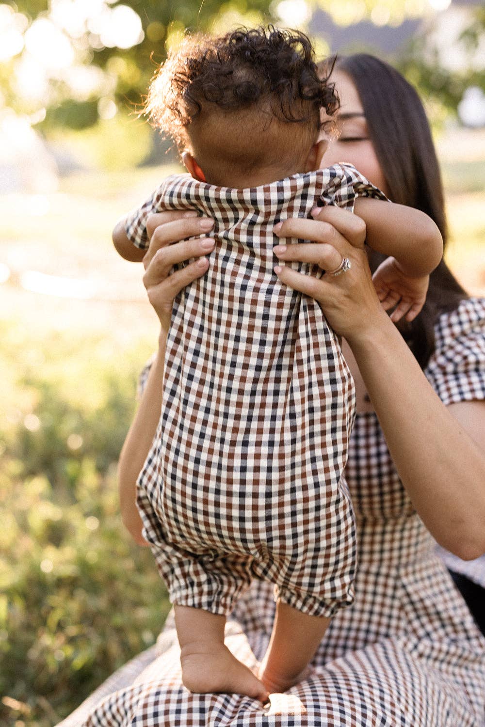 Trevor Romper in Chestnut