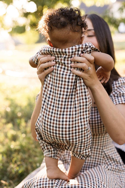 Trevor Romper in Chestnut