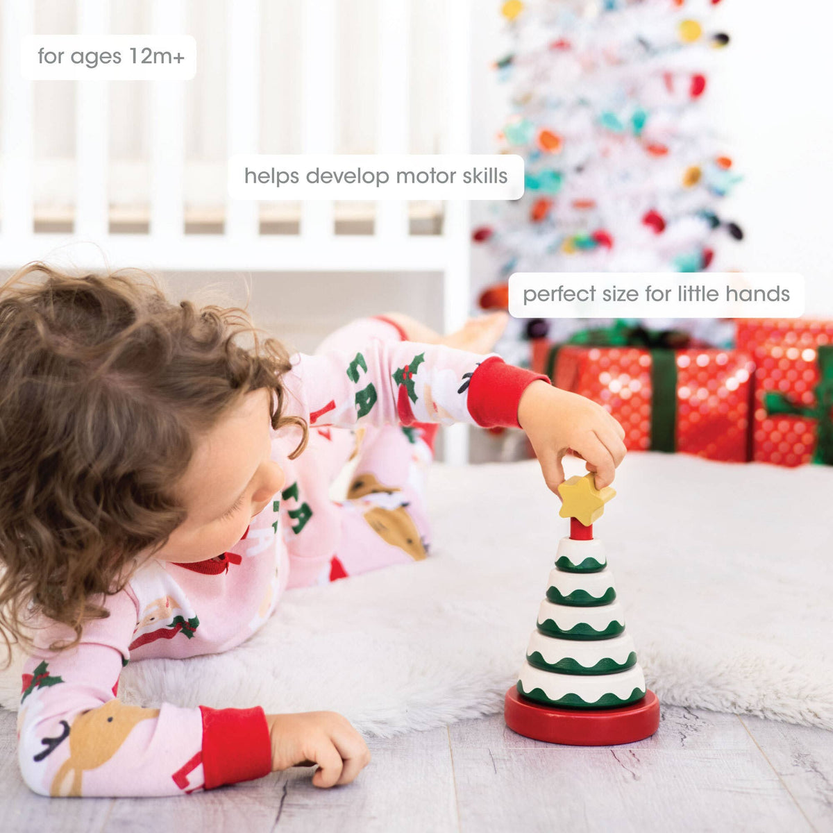 Christmas Tree Stacking Toy, Baby & Toddlers Montessori Gift