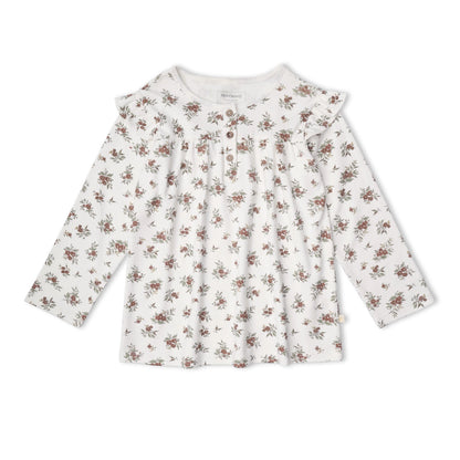 Org. LS Tee/Legging Set - Winter Berry