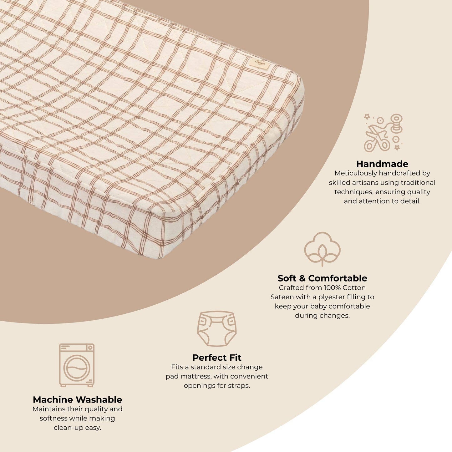 Changing Pad Cover - Charlie Plaid