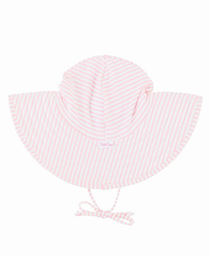 Pink Stripe Swim Hat - SPF50 0-12M