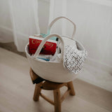 Rope Diaper Caddy - White