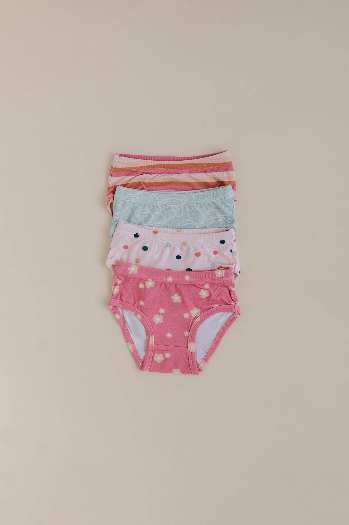 Girl's Bamboo Underwear: Desert Rose Flora