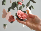 ChilDreams - Baby Mobile - Floral nursery mobile - Butterfly crib mobile